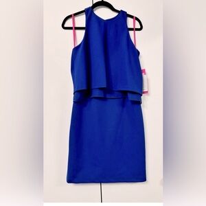 NWOT Navy Blue Tier Betsy Johnson Dress Size 8